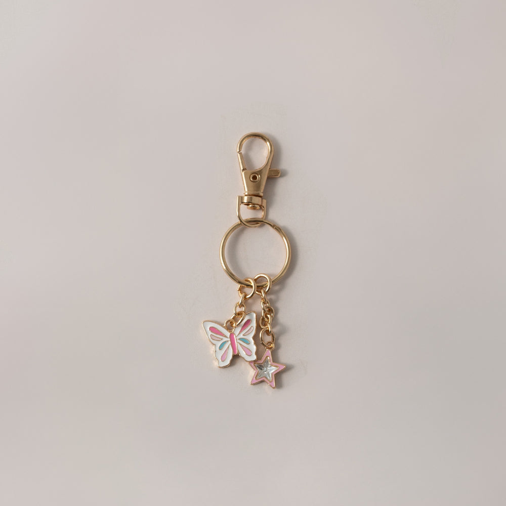 Keychain Enamel Butterfly/Star